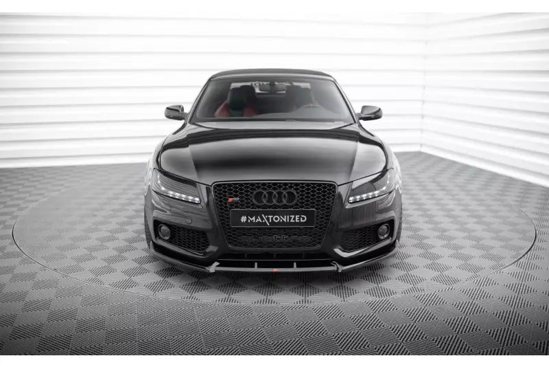 Maxton Design Frontlippe V.2 für Audi S5 / A5 S-Line B8 8T Hochglanz schwarz – Ansicht 2