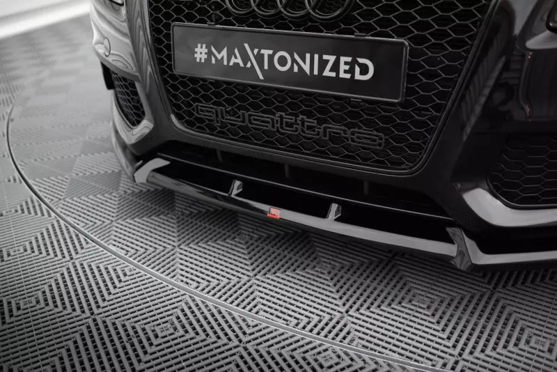 Maxton Design Frontlippe V.2 für Audi S5 / A5 S-Line B8 8T Hochglanz schwarz – Ansicht 3