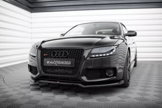 Maxton Design Frontlippe V.3 für Audi S5 / A5 S-Line B8 8T Hochglanz schwarz – Ansicht 1
