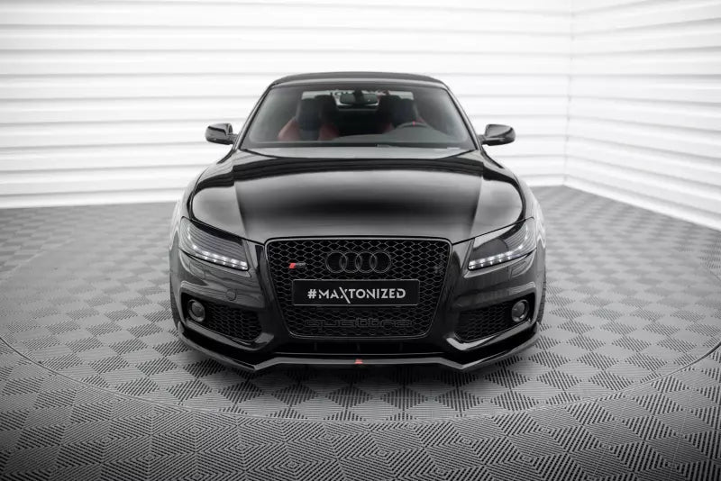 Maxton Design Frontlippe V.3 für Audi S5 / A5 S-Line B8 8T Hochglanz schwarz – Ansicht 2