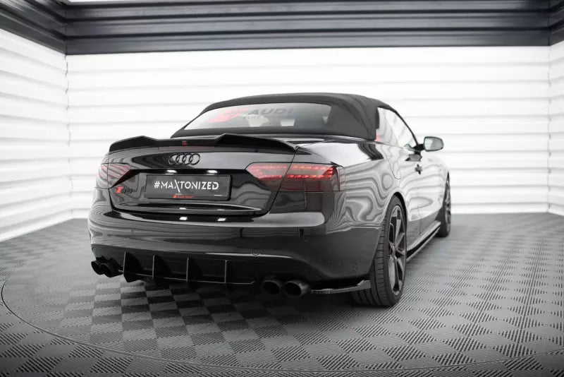 Maxton Design Diffusor Flaps für Audi S5 / A5 S-Line Coupe / Cabriolet B8 8T Hochglanz schwarz – Ansicht 2