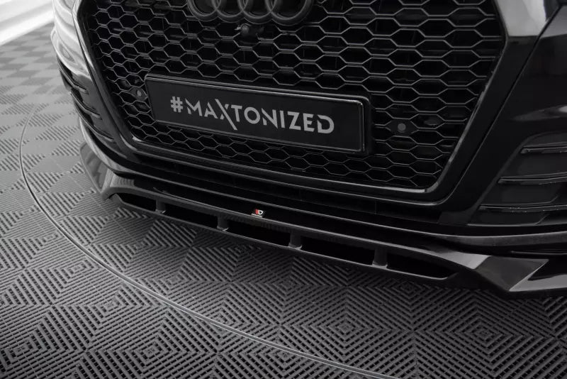Maxton Design Frontlippe V.2 für Audi SQ7 / Q7 S-Line Mk2 Hochglanz schwarz – Ansicht 4