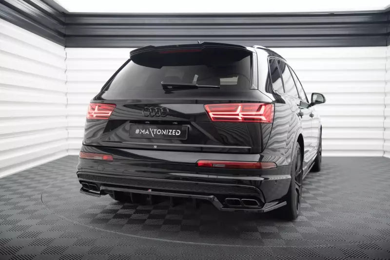 Maxton Design mittlerer Heckdiffusor DTM Look für Audi SQ7 Mk2 Hochglanz schwarz – Ansicht 1