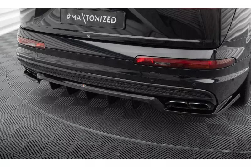 Maxton Design mittlerer Heckdiffusor DTM Look für Audi SQ7 Mk2 Hochglanz schwarz – Ansicht 3