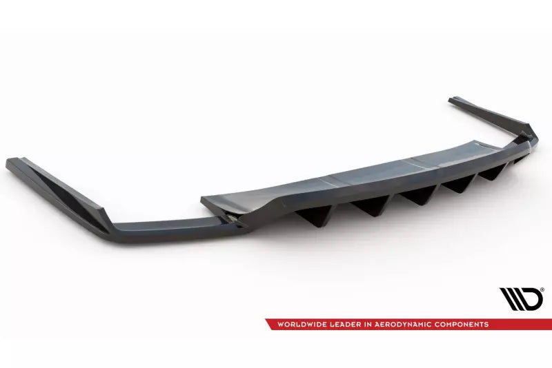 Maxton Design mittlerer Heckdiffusor DTM Look für Audi SQ7 Mk2 Hochglanz schwarz – Ansicht 4