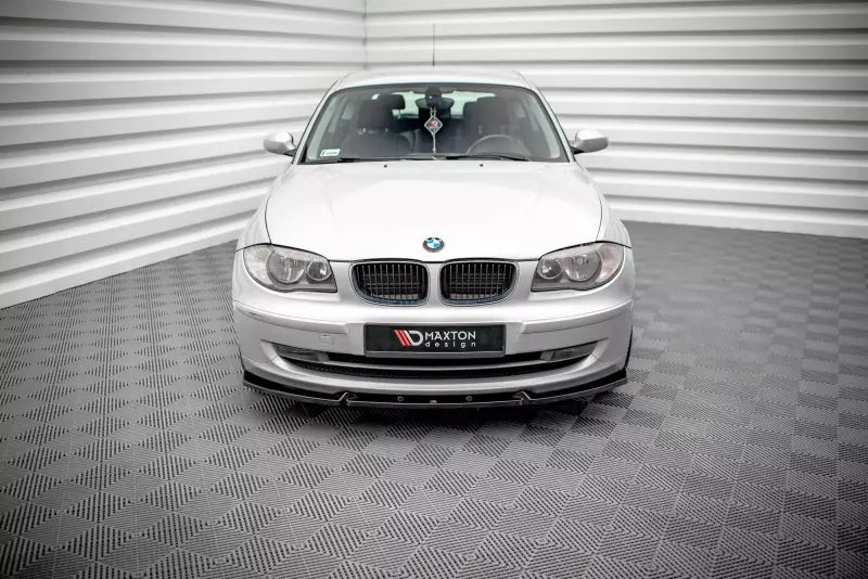 Maxton Design Frontlippe V.3 für BMW 1er E81 Facelift Hochglanz schwarz – Ansicht 2