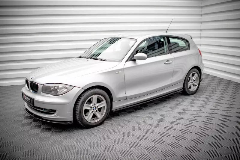 Maxton Design Seitenschweller (Paar) V.2 für BMW 1er E81 Facelift Hochglanz schwarz – Ansicht 2