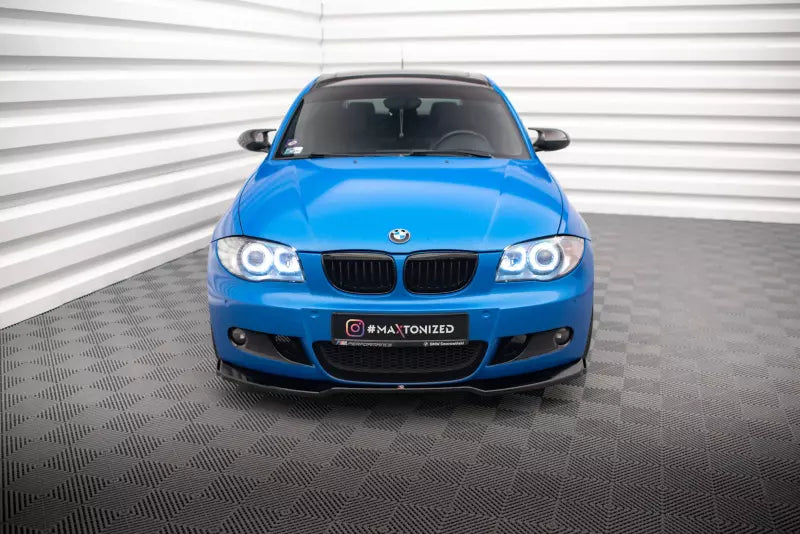 Maxton Design Frontlippe für BMW 1er M-Paket E87 Facelift Hochglanz schwarz – Ansicht 2