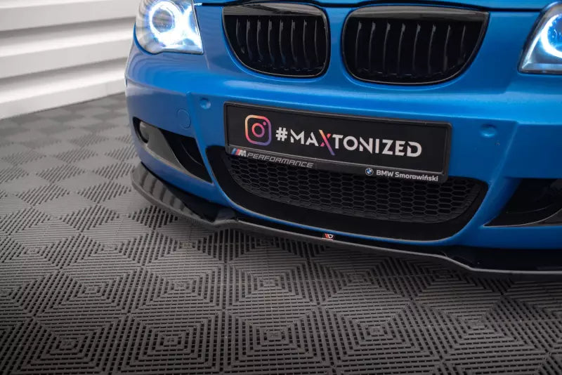 Maxton Design Frontlippe für BMW 1er M-Paket E87 Facelift Hochglanz schwarz – Ansicht 3