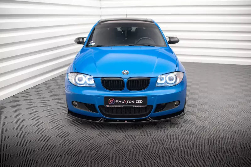 Maxton Design Frontlippe V.2 für BMW 1er M-Paket E87 Facelift Hochglanz schwarz – Ansicht 2