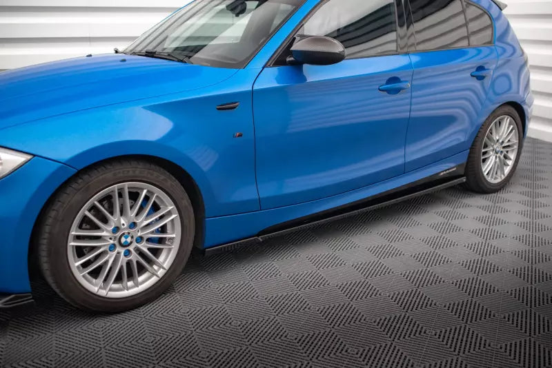 Maxton Design Seitenschweller (Paar) für BMW 1er M-Paket E87 Facelift Hochglanz schwarz – Ansicht 1