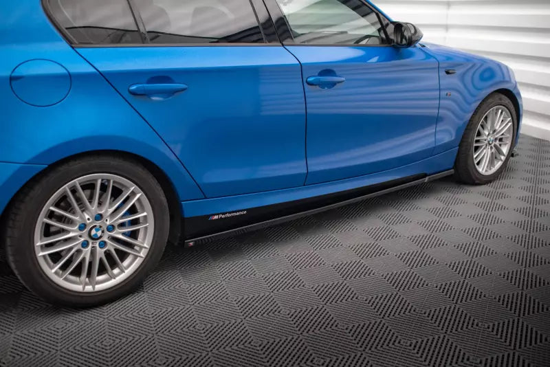 Maxton Design Seitenschweller (Paar) für BMW 1er M-Paket E87 Facelift Hochglanz schwarz – Ansicht 2