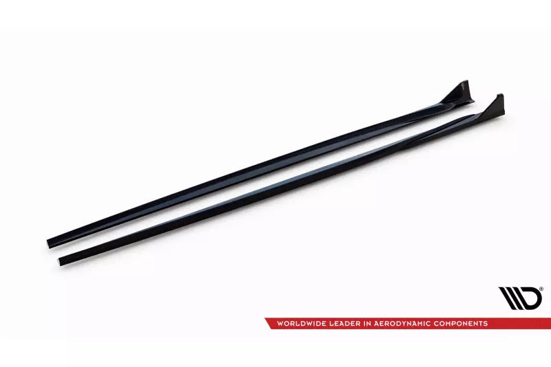Maxton Design Seitenschweller (Paar) V.3 CSL Look für BMW 1er M-Paket / M140i F20 Facelift Hochglanz schwarz – Ansicht 4