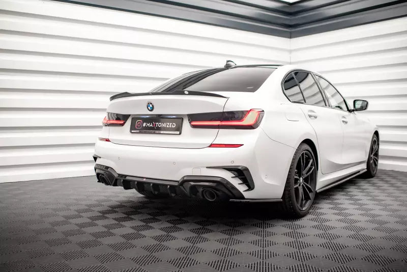 Maxton Design Heckdiffusor für BMW 3er M-Paket G20 / G21 (auch für Fahrzeuge mit Anhängerkupplung) Hochglanz schwarz – Ansicht 2