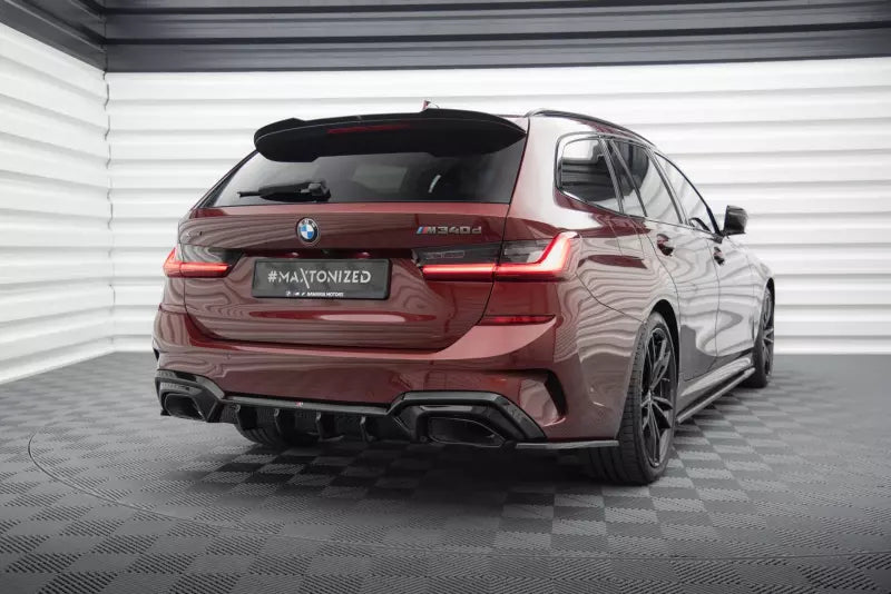 Maxton Design Heckdiffusor für BMW M340i G20 / G21 (Passend für Fahrzeuge mit Anhängerkupplung) Hochglanz schwarz – Ansicht 1