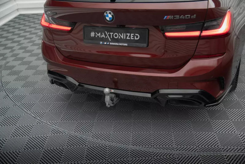 Maxton Design Heckdiffusor für BMW M340i G20 / G21 (Passend für Fahrzeuge mit Anhängerkupplung) Hochglanz schwarz – Ansicht 2