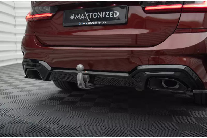 Maxton Design Heckdiffusor für BMW M340i G20 / G21 (Passend für Fahrzeuge mit Anhängerkupplung) Hochglanz schwarz – Ansicht 3
