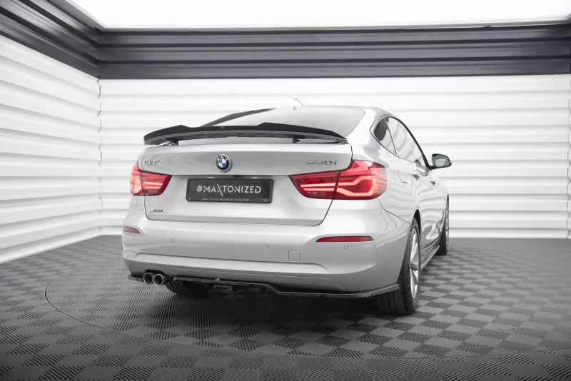 Maxton Design mittlerer Heckdiffusor DTM Look für BMW 3er GT F34 Facelift Hochglanz schwarz – Ansicht 2