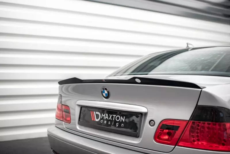 Maxton Design Heckspoiler Lippe V.2 für BMW 3er Coupe E46 Hochglanz schwarz – Ansicht 1