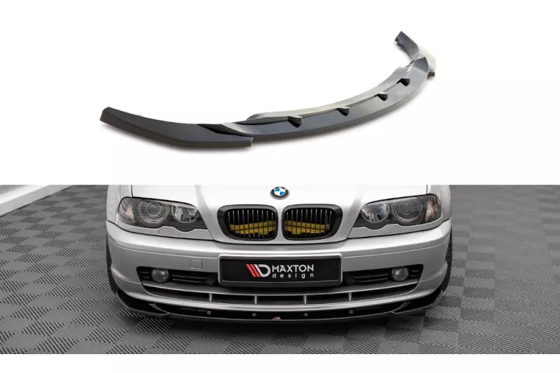 Maxton Design Frontlippe für BMW 3er Coupe E46 Hochglanz schwarz – Ansicht 1