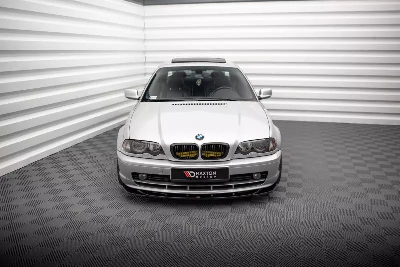 Maxton Design Frontlippe für BMW 3er Coupe E46 Hochglanz schwarz – Ansicht 2