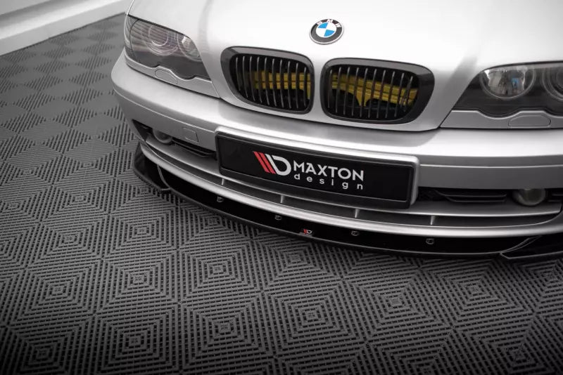 Maxton Design Frontlippe für BMW 3er Coupe E46 Hochglanz schwarz – Ansicht 3