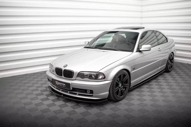 Maxton Design Frontlippe V.2 für BMW 3er Coupe E46 Hochglanz schwarz – Ansicht 1