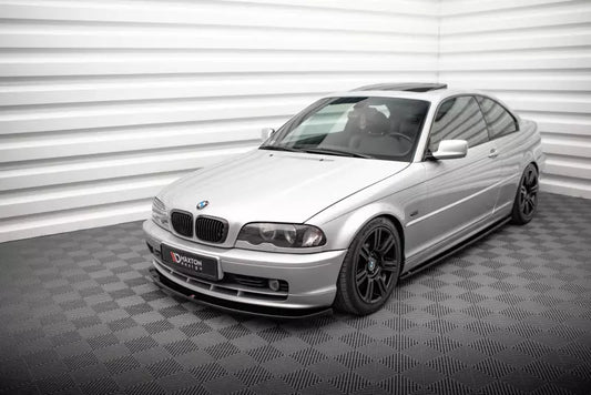 Maxton Design Frontlippe V.2 für BMW 3er Coupe E46 Hochglanz schwarz – Ansicht 1