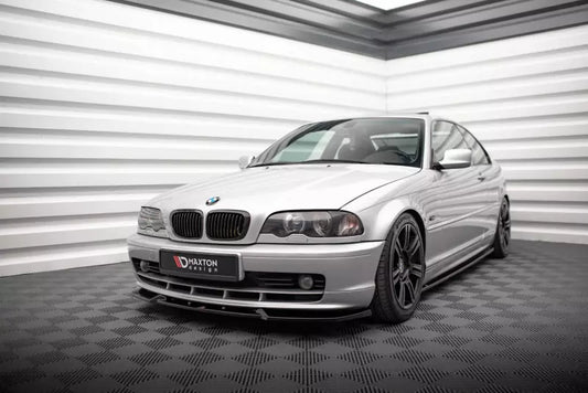 Maxton Design Frontlippe V.3 für BMW 3er Coupe E46 Hochglanz schwarz – Ansicht 1