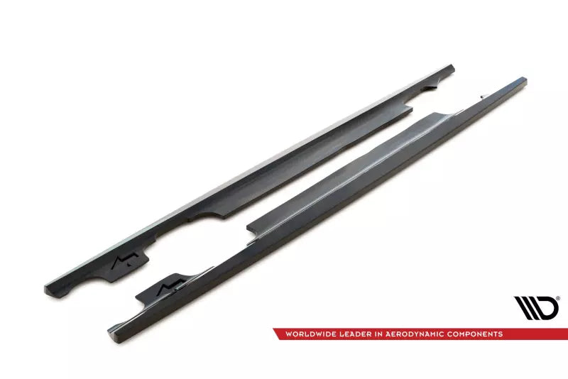 Maxton Design Seitenschweller (Paar) für BMW 3er Coupe E46 Hochglanz schwarz – Ansicht 4