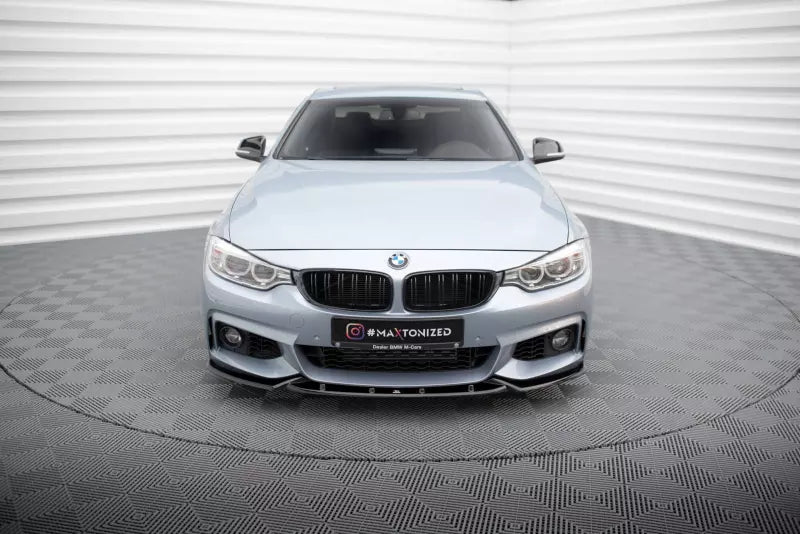 Maxton Design Frontlippe V.3 für BMW 4er F32 F33 F36 M-Paket Hochglanz schwarz – Ansicht 2