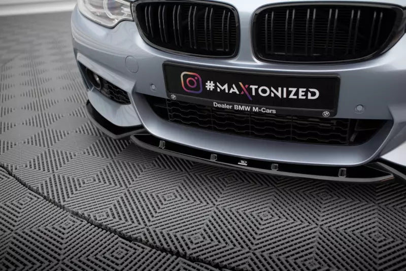 Maxton Design Frontlippe V.3 für BMW 4er F32 F33 F36 M-Paket Hochglanz schwarz – Ansicht 3
