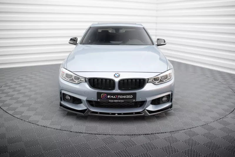 Maxton Design Frontlippe V.4 für BMW 4er F32 F33 F36 M-Paket Hochglanz schwarz – Ansicht 2