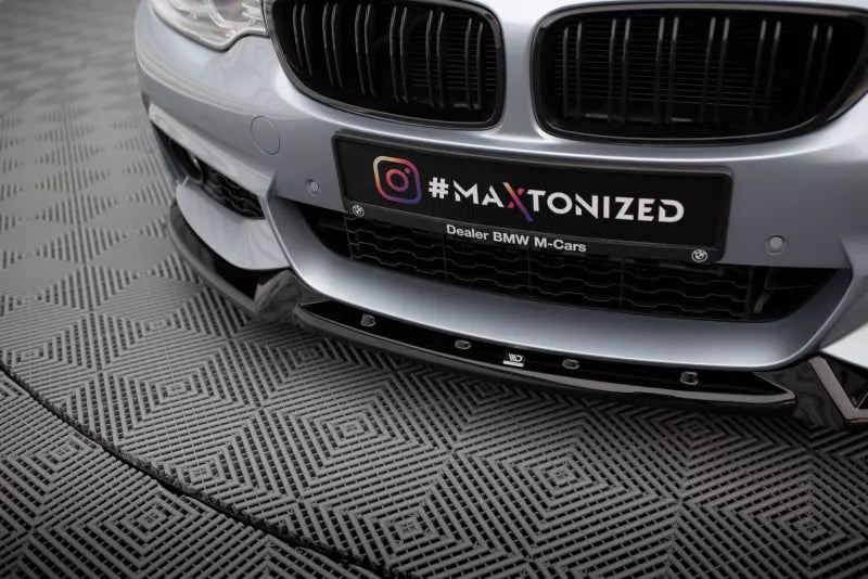 Maxton Design Frontlippe V.4 für BMW 4er F32 F33 F36 M-Paket Hochglanz schwarz – Ansicht 3
