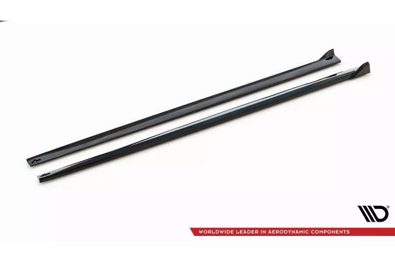 Maxton Design Seitenschweller (Paar) V.2 für BMW 4er F32 F33 F36 M-Paket Hochglanz schwarz – Ansicht 3