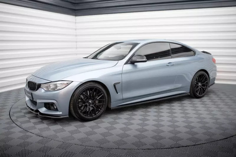 Maxton Design Seitenschweller (Paar) V.3 für BMW 4er F32 F33 F36 M-Paket Hochglanz schwarz – Ansicht 2