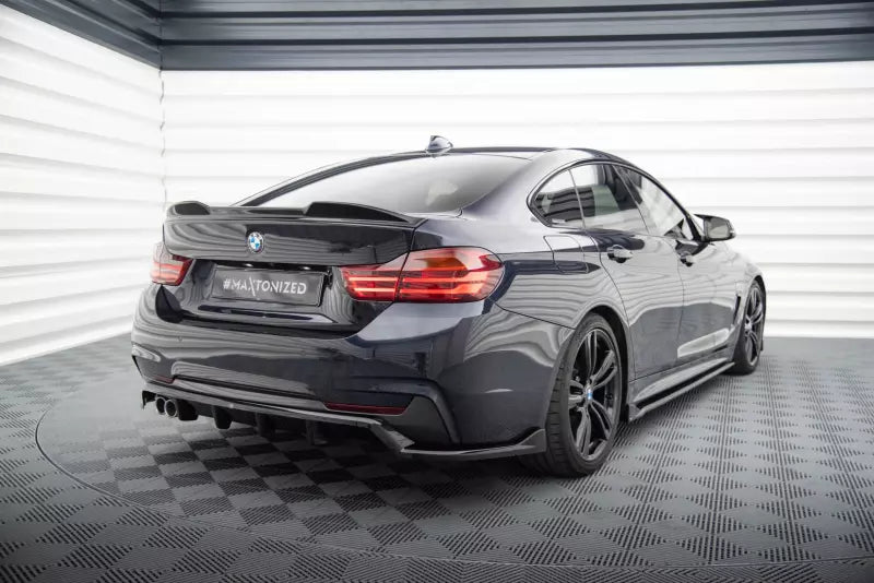 Maxton Design mittlerer Heckdiffusor für BMW 4er F32 F33 F36 M-Paket Hochglanz schwarz – Ansicht 1