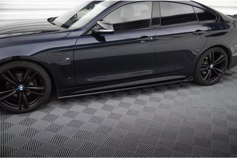 Maxton Design Seitenschweller (Paar) für BMW 4er F32 F36 F33 M-Paket Hochglanz schwarz – Ansicht 1