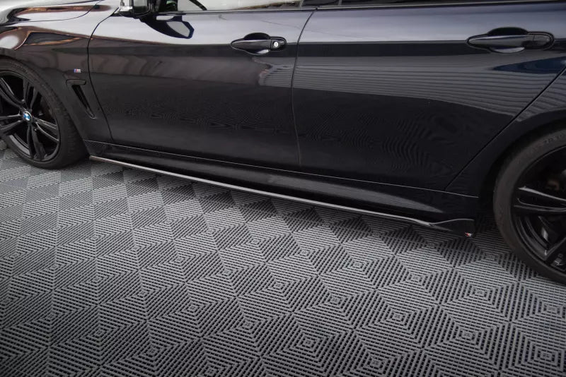 Maxton Design Seitenschweller (Paar) für BMW 4er F32 F36 F33 M-Paket Hochglanz schwarz – Ansicht 2