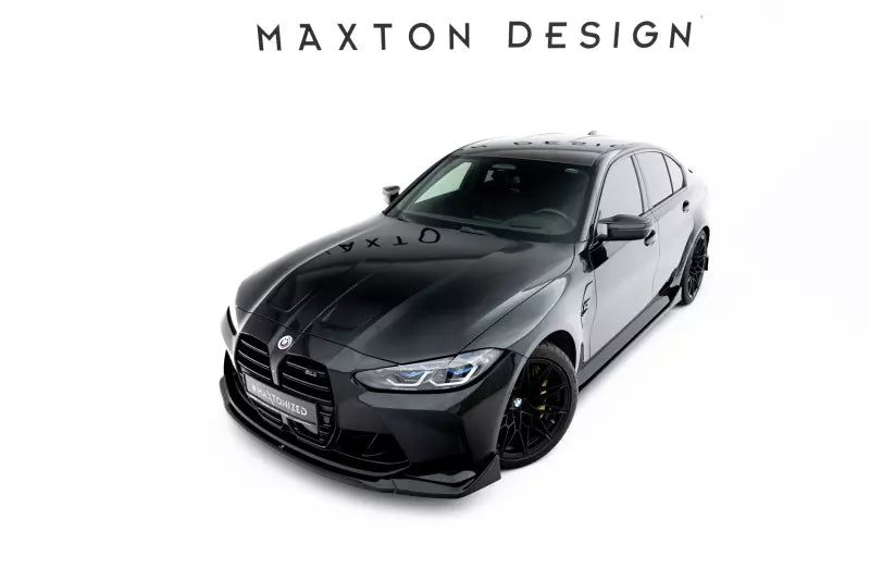 Maxton Design Frontlippe V.4 für CSL Look BMW M3 G80 G81 / M4 G82 Hochglanz schwarz – Ansicht 1