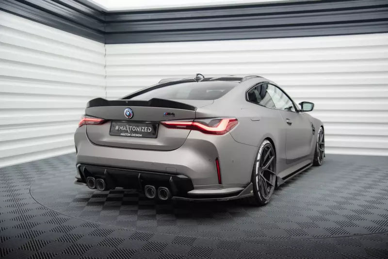 Maxton Design Diffusor Flaps V.3 für CSL Look BMW M4 G82 Hochglanz schwarz – Ansicht 3