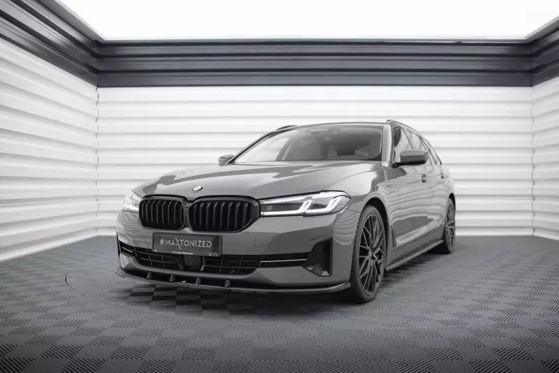 Maxton Design Frontlippe für BMW 5er G30 / G31 Facelift Hochglanz schwarz – Ansicht 1
