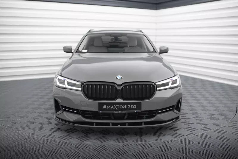 Maxton Design Frontlippe für BMW 5er G30 / G31 Facelift Hochglanz schwarz – Ansicht 2