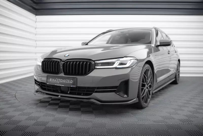 Maxton Design Frontlippe V.2 für BMW 5er G30 / G31 Facelift Hochglanz schwarz – Ansicht 1