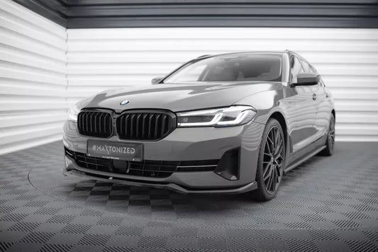 Maxton Design Frontlippe V.2 für BMW 5er G30 / G31 Facelift Hochglanz schwarz – Ansicht 1