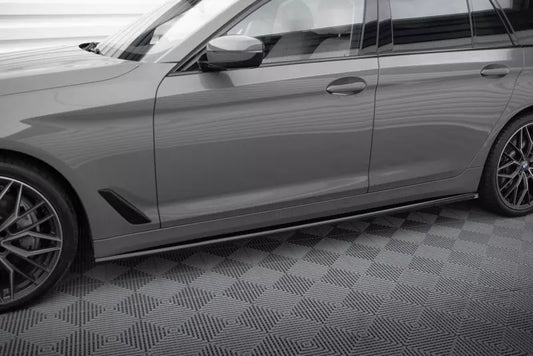 Maxton Design Seitenschweller (Paar) für BMW 5er G30 / G31 Facelift Hochglanz schwarz – Ansicht 1