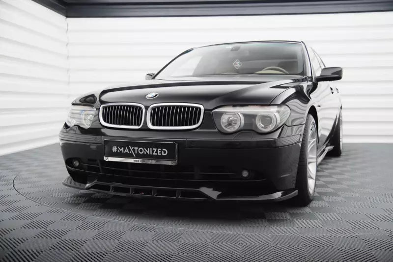 Maxton Design Frontlippe für BMW 7 E65 Hochglanz schwarz – Ansicht 1