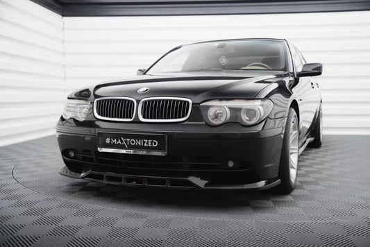 Maxton Design Frontlippe für BMW 7 E65 Hochglanz schwarz – Ansicht 1