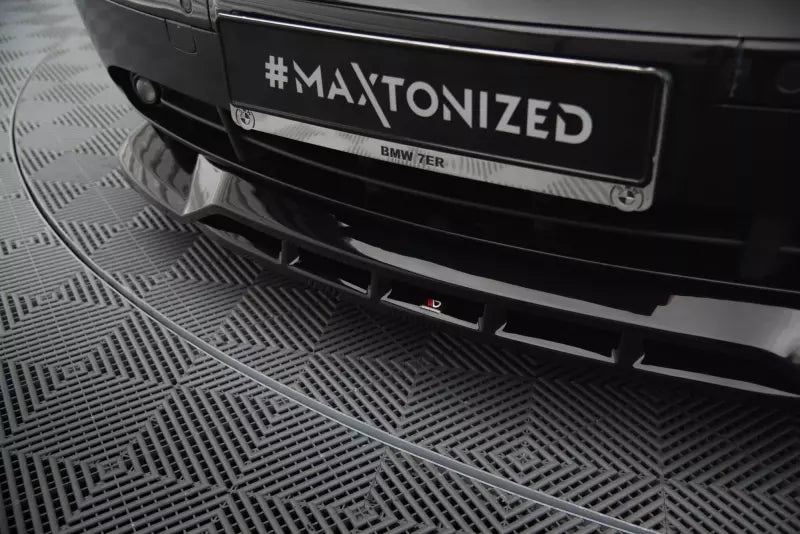 Maxton Design Frontlippe für BMW 7 E65 Hochglanz schwarz – Ansicht 3