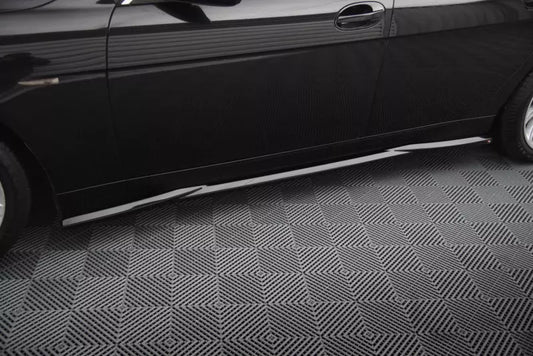 Maxton Design Seitenschweller (Paar) für BMW 7 E65 Hochglanz schwarz – Ansicht 1